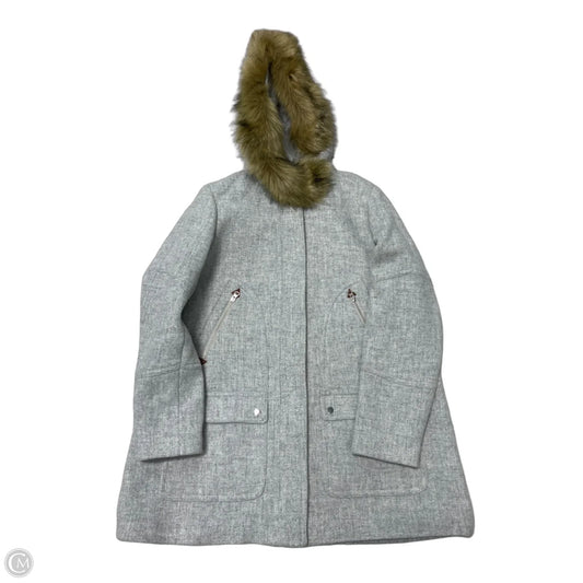 Coat Peacoat By J. Crew In Grey, Size: Xl
