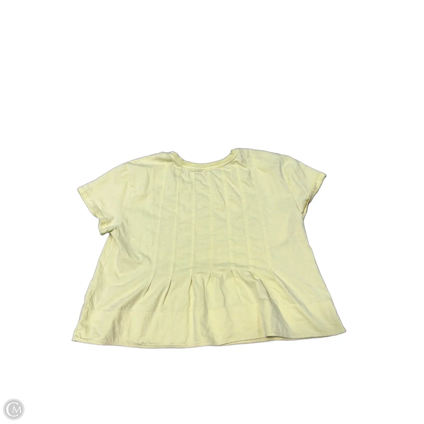 Top Short Sleeve By Pilcro In Yellow, Size: M