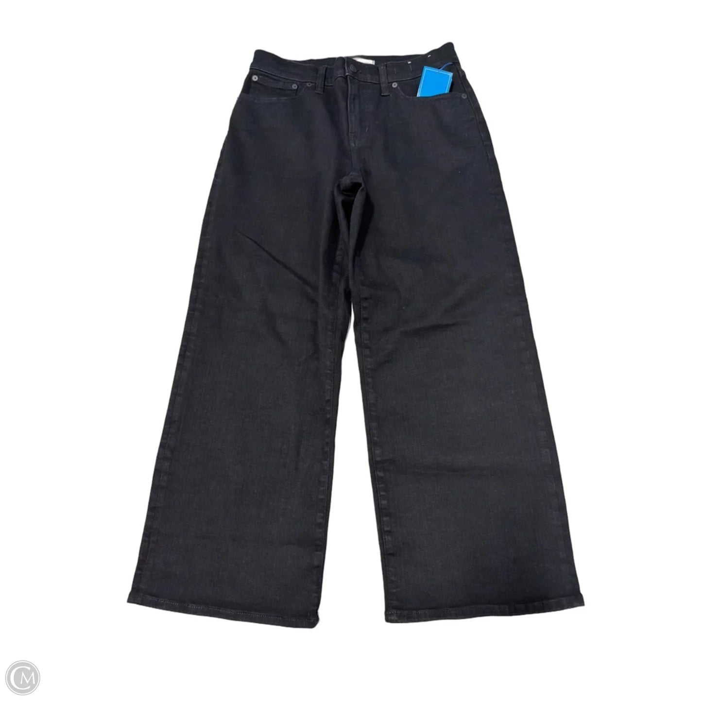 Jeans Wide Leg By Madewell In Black, Size: 8p