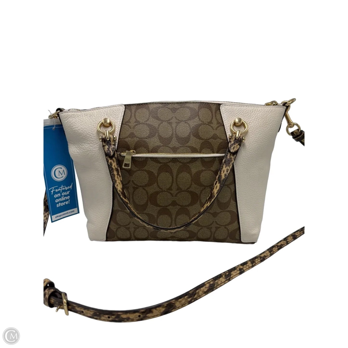 Coach Kacey Snake Embossed Designer Handbag