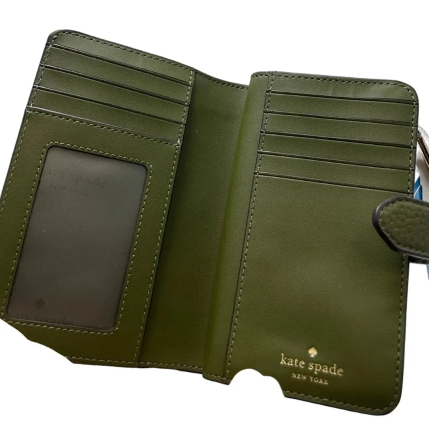 New! Kate Spade Designer Wallet in Olive