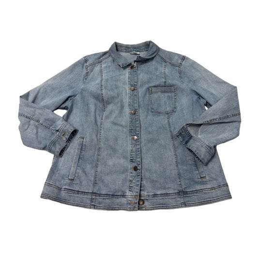 Jacket Denim By J. Jill In Blue, Size: 2x