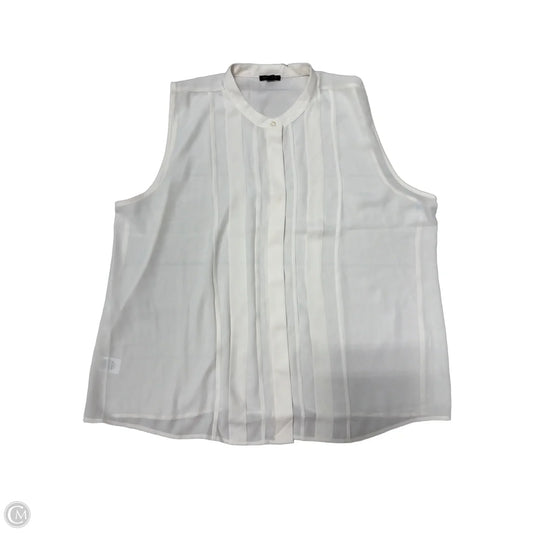 New! Top Sleeveless By Ann Taylor In Cream, Size: Xl