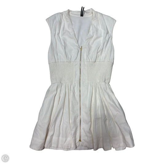 Dress Casual Short By Anthropologie In Cream, Size: L