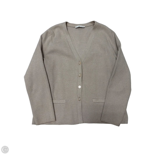 Sweater Cardigan By Abercrombie And Fitch In Taupe, Size: Xl