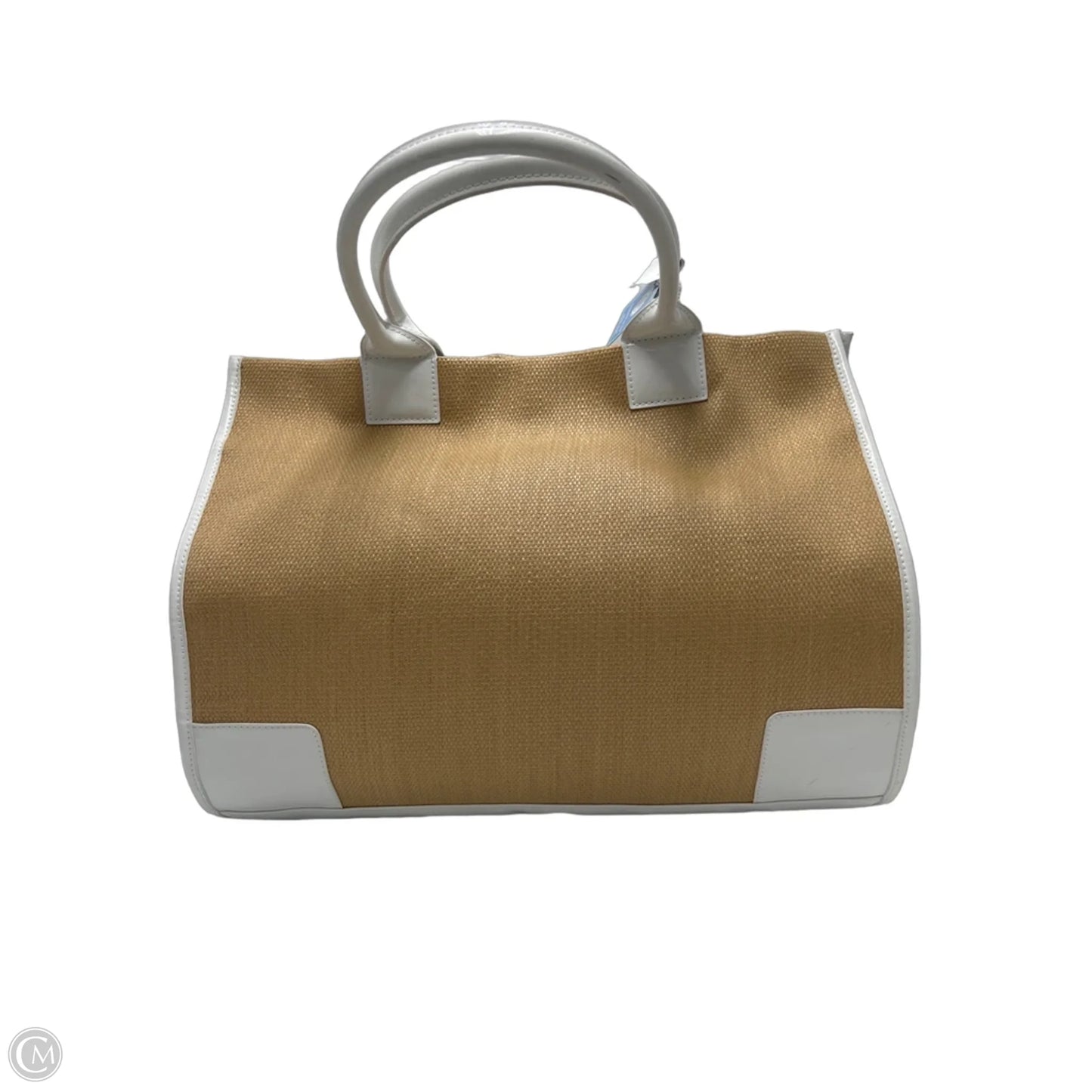 New! Tory Burch Ella Basketweave Designer Tote