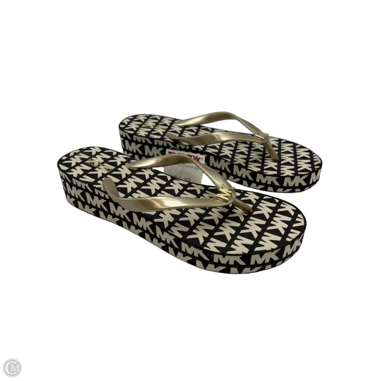 NEW! Shoes Designer By Michael Kors In Brown & White, Size: 8