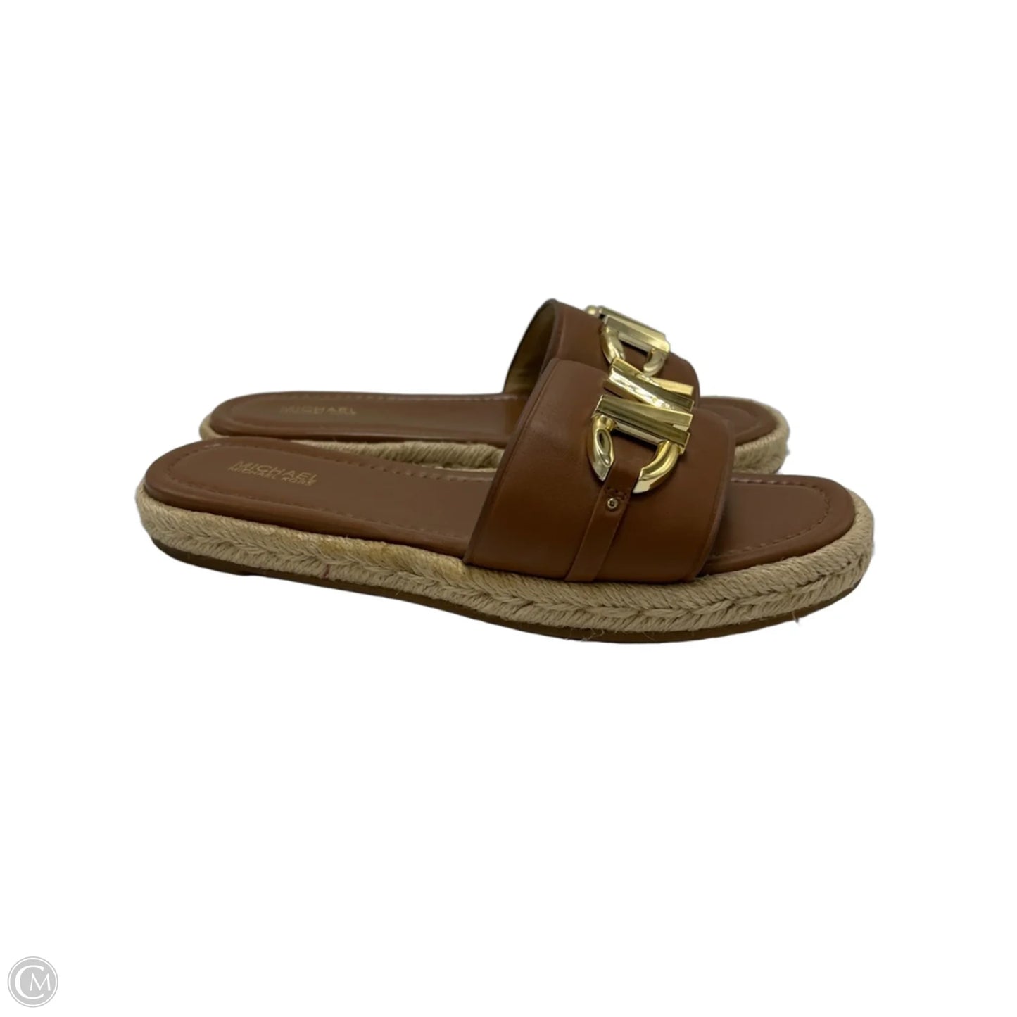 Shoes Designer By Michael Kors In Brown & Gold, Size: 8
