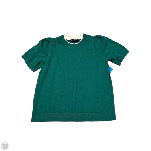 Sweater Short Sleeve By Lane Bryant In Green, Size: 1x