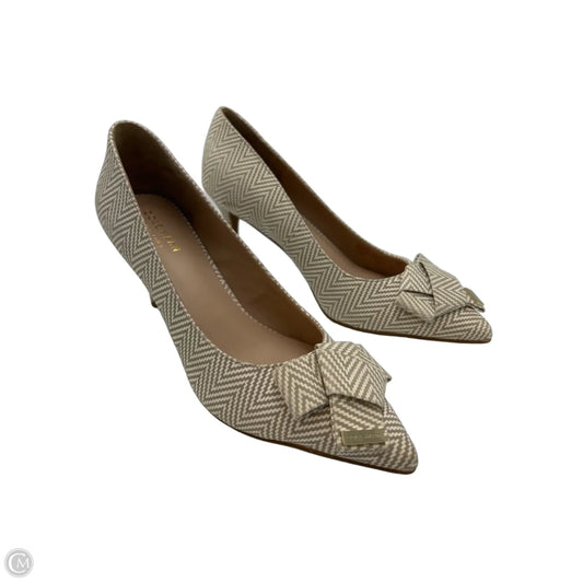 Shoes Designer By Cole-Haan In Cream & Grey, Size: 8.5