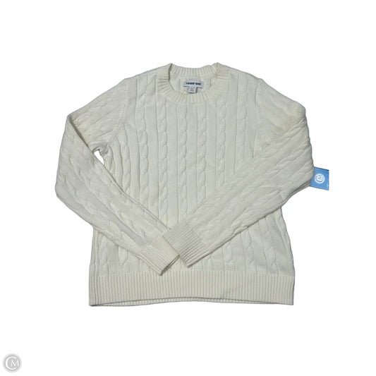 New! Sweater By Lands End In Cream, Size: S