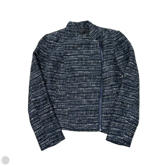 Blazer By Banana Republic In Black & Blue, Size: M