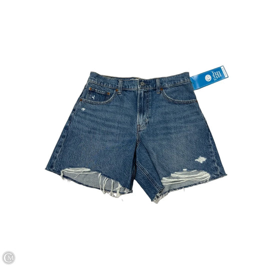 Abercrombie & Fitch Blue Distressed Denim Shorts, Size 6