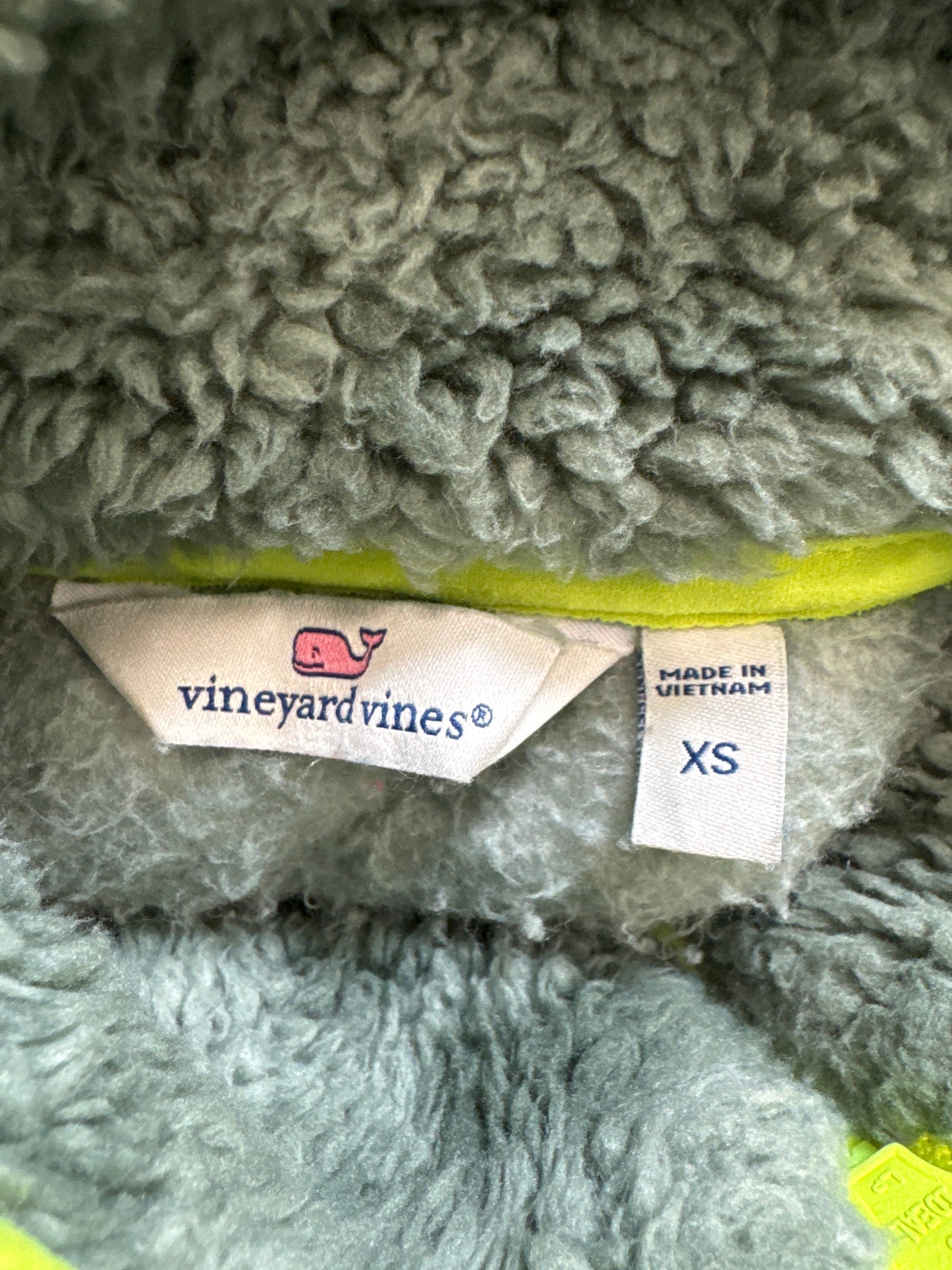 Jacket Fleece By Vineyard Vines In Green, Size: Xs