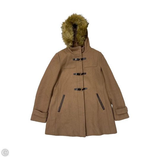 Coat Designer By Cole-haan In Brown, Size: M