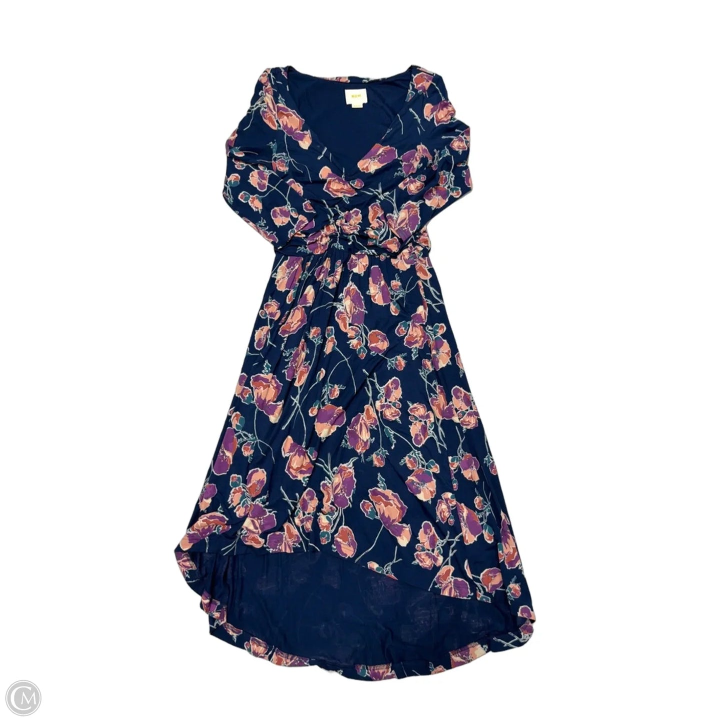 Dress Casual Midi By Maeve In Navy, Size: M