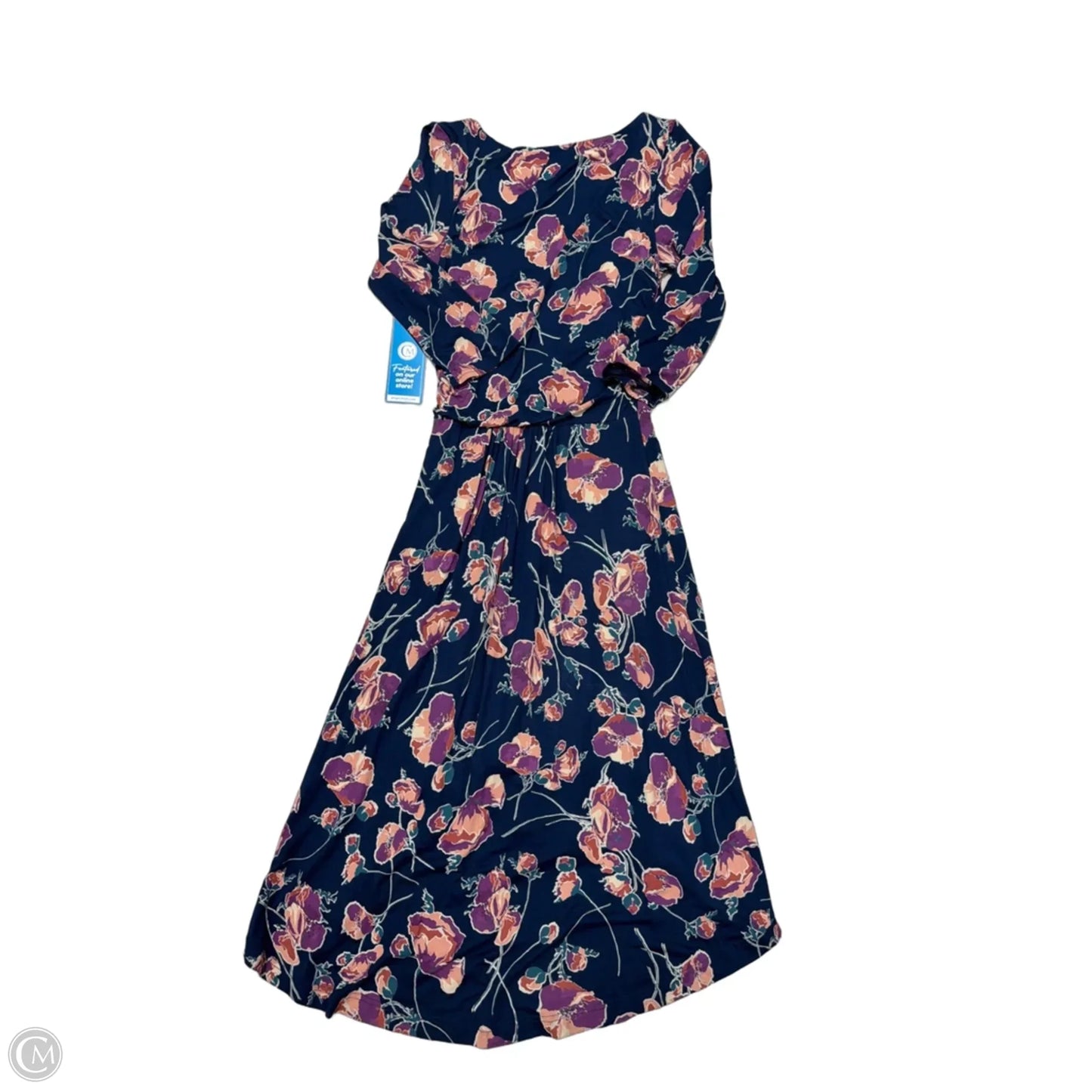 Dress Casual Midi By Maeve In Navy, Size: M