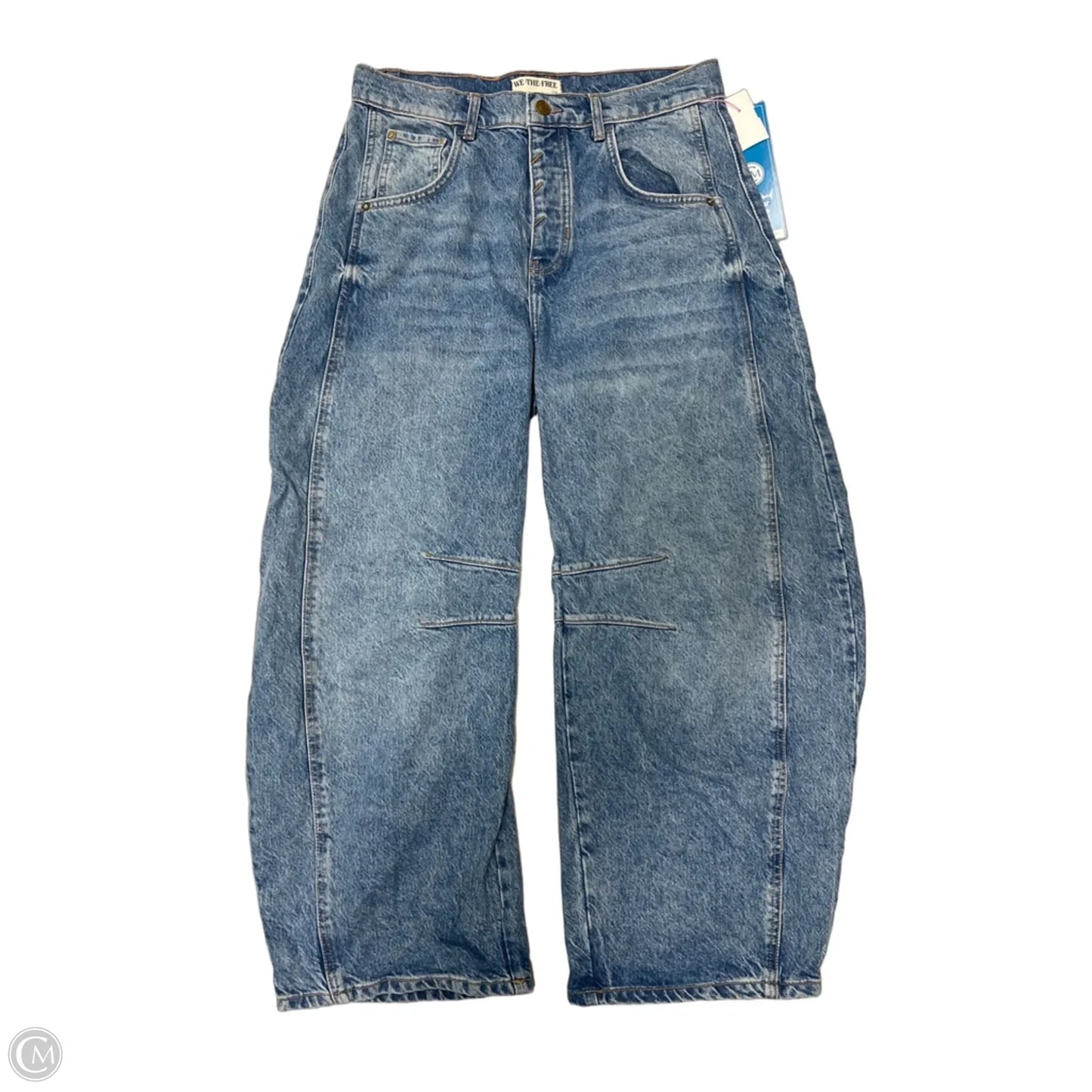 Jeans Wide Leg By Free People In Blue Denim, Size: 8