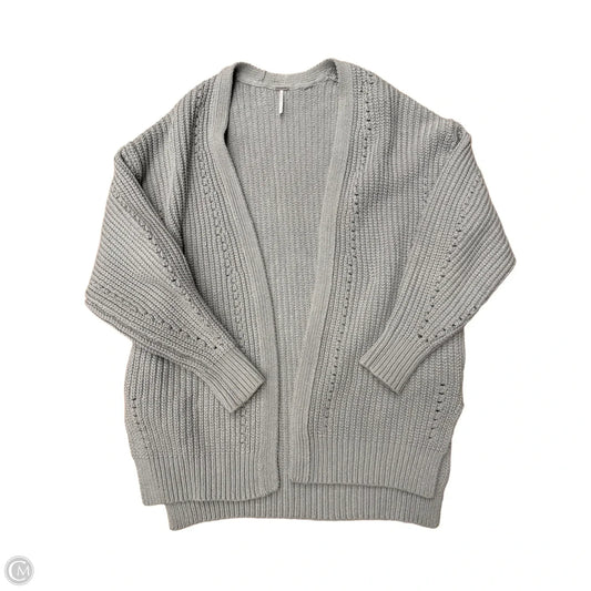 Sweater Cardigan By Free People In Grey, Size: S