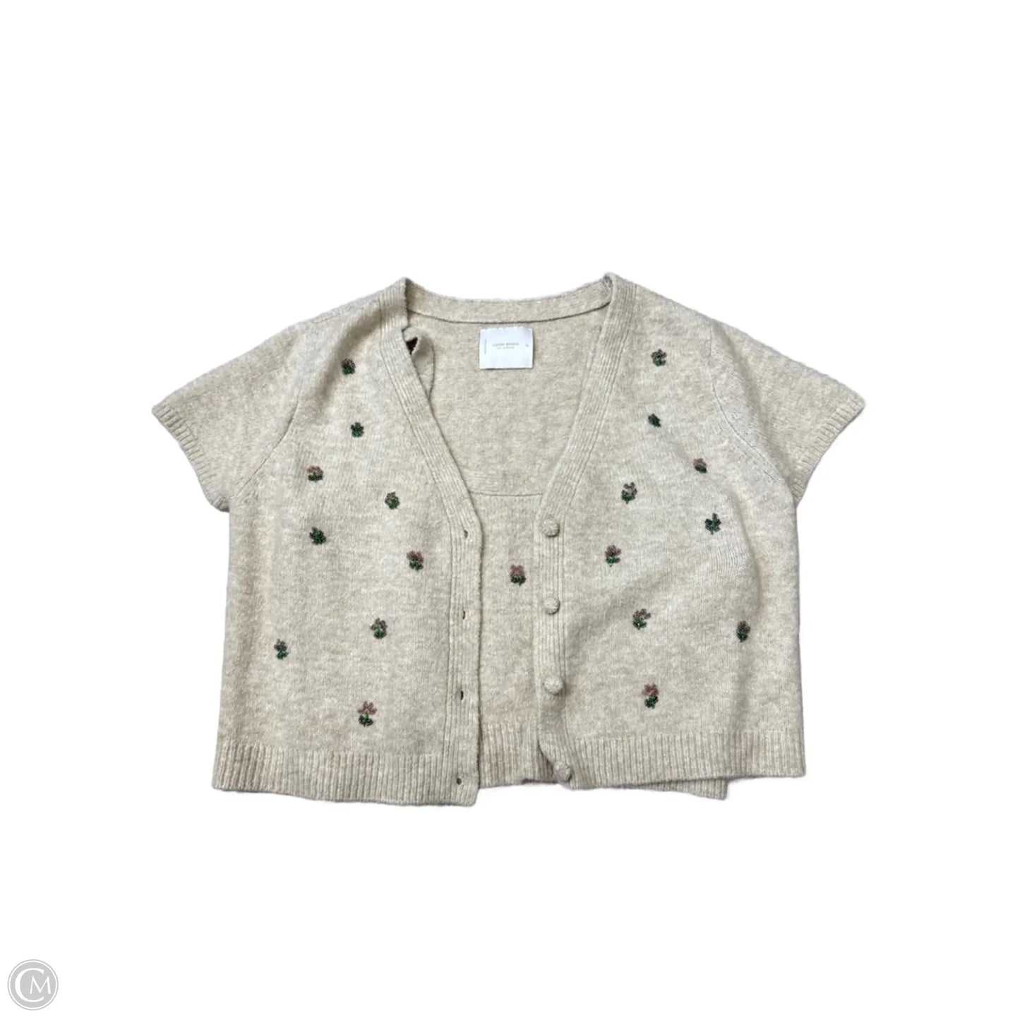 Top 2pc Short Sleeve By Lucky Brand In Brown, Size: Xl