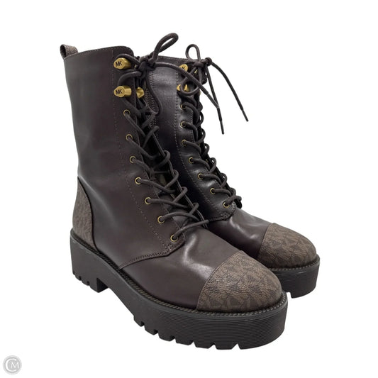 Like New! Boots Designer By Michael Kors In Brown, Size: 7.5