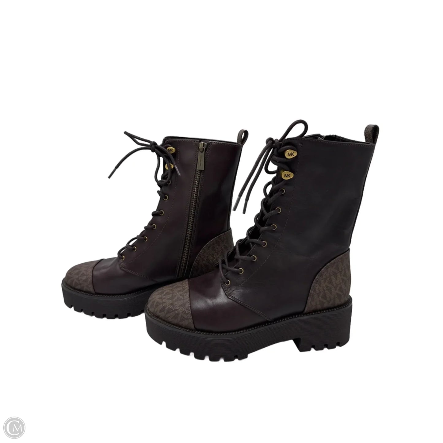 Like New! Boots Designer By Michael Kors In Brown, Size: 7.5