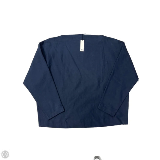Top Long Sleeve By Banana Republic In Navy, Size: Xl