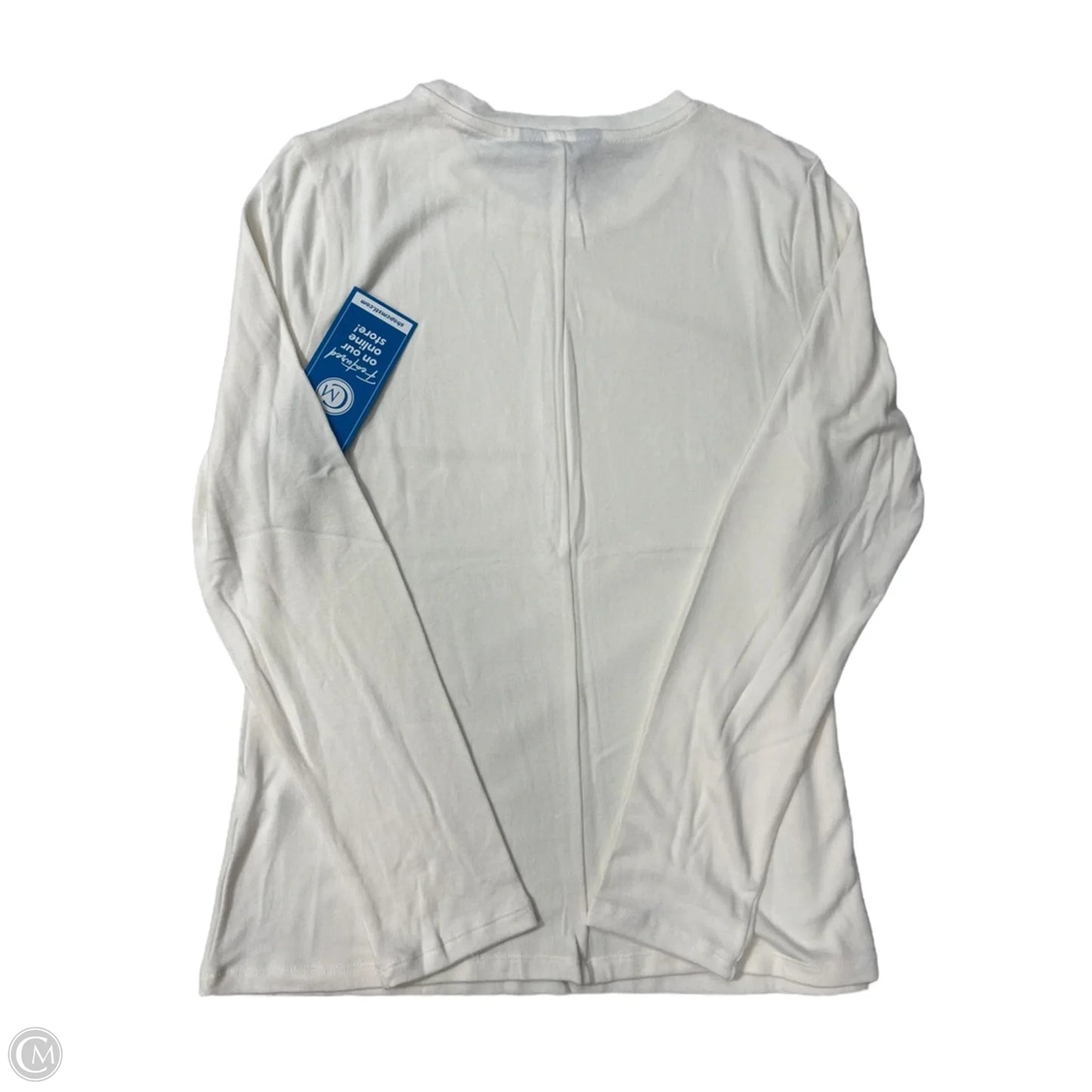 Top Long Sleeve Basic By Banana Republic In Cream, Size: L