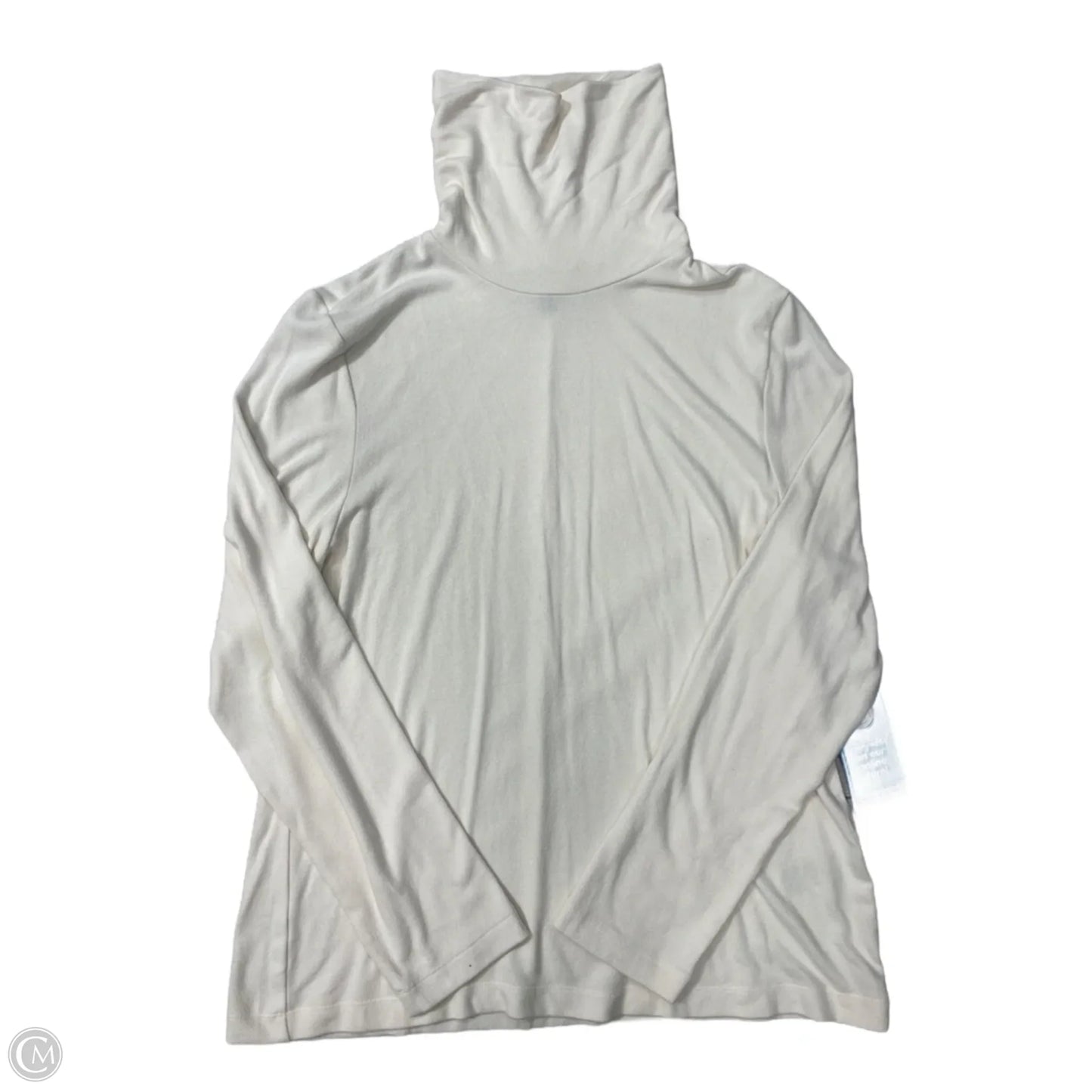 Top Long Sleeve Basic By Banana Republic In Cream, Size: Xl