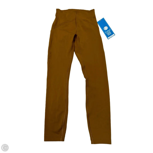 Athletic Leggings By Lululemon In Brown, Size: 4