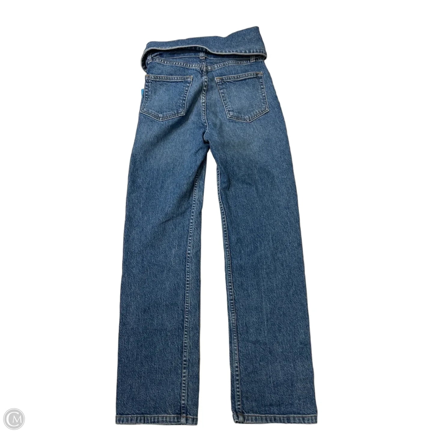 Jeans Straight By Reformation In Blue Denim, Size: 0