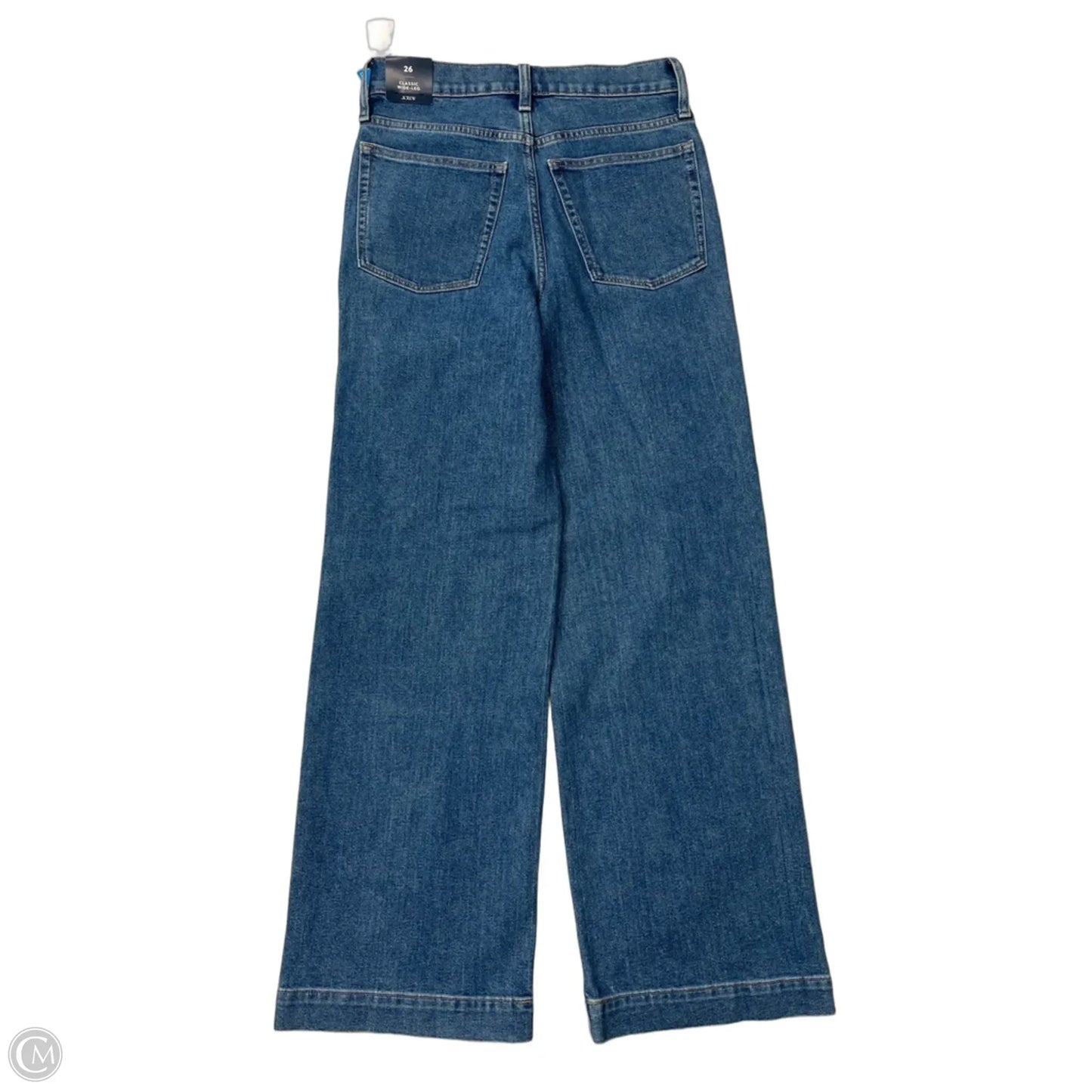 Jeans Wide Leg By J. Crew In Blue Denim, Size: 2