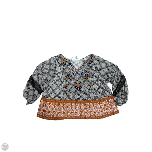 Top Long Sleeve By Anthropologie In Multi-colored, Size: 1x