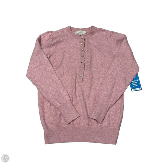 New! Sweater Cardigan By Loft In Pink, Size: M