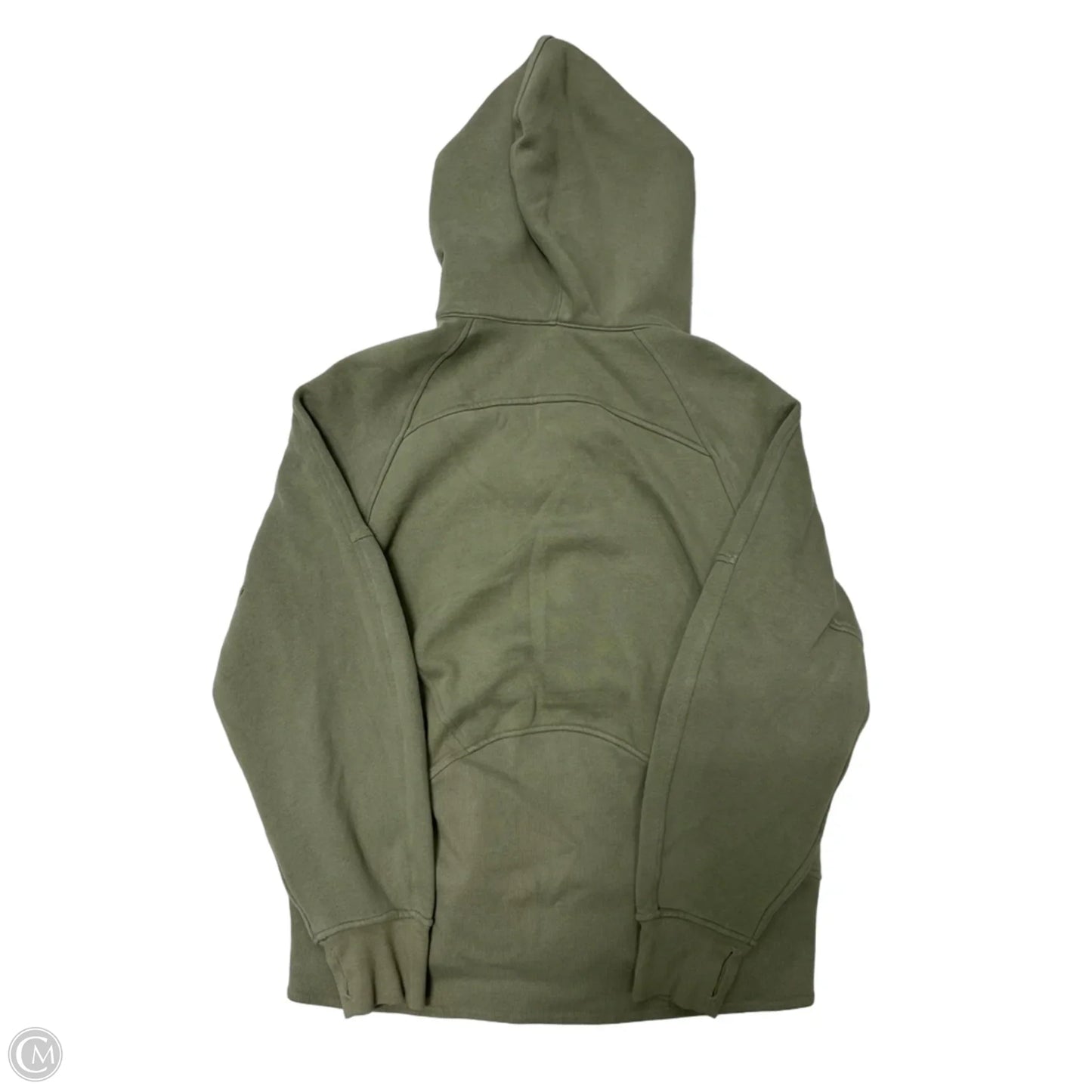 Athletic Sweatshirt Hoodie By Lululemon In Green, Size: L