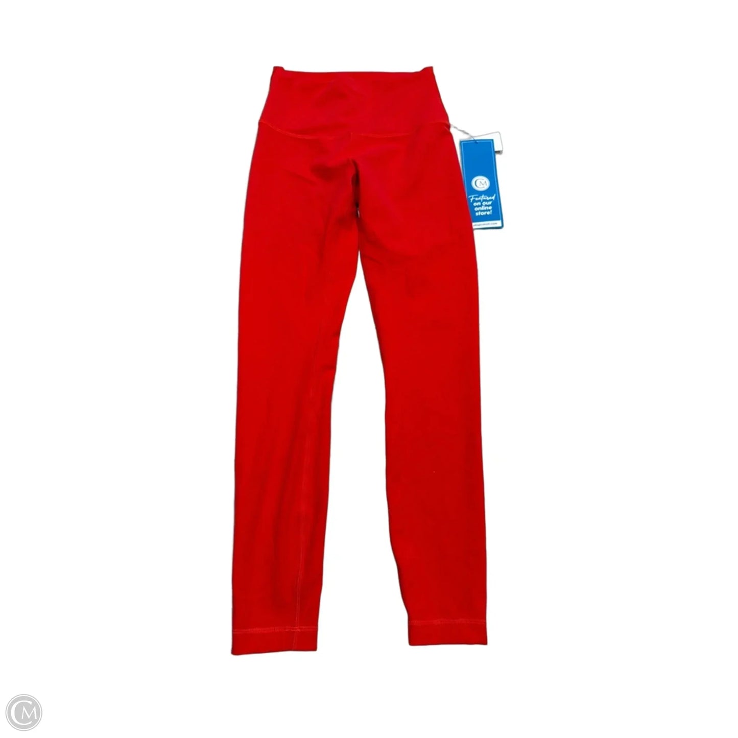 Athletic Leggings By Lululemon In Orange, Size: 4