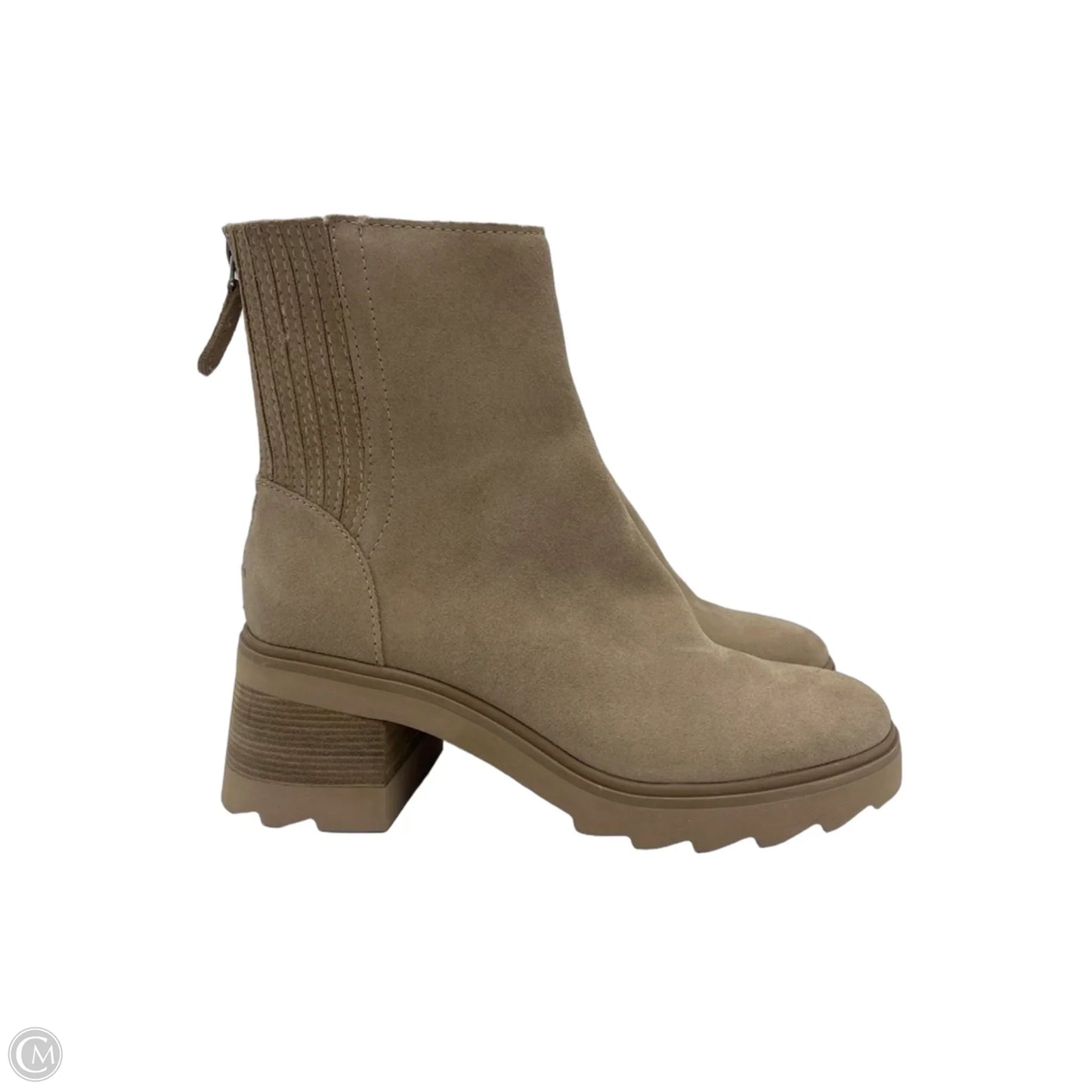 Boots Ankle Heels By Dolce Vita In Taupe, Size: 7.5