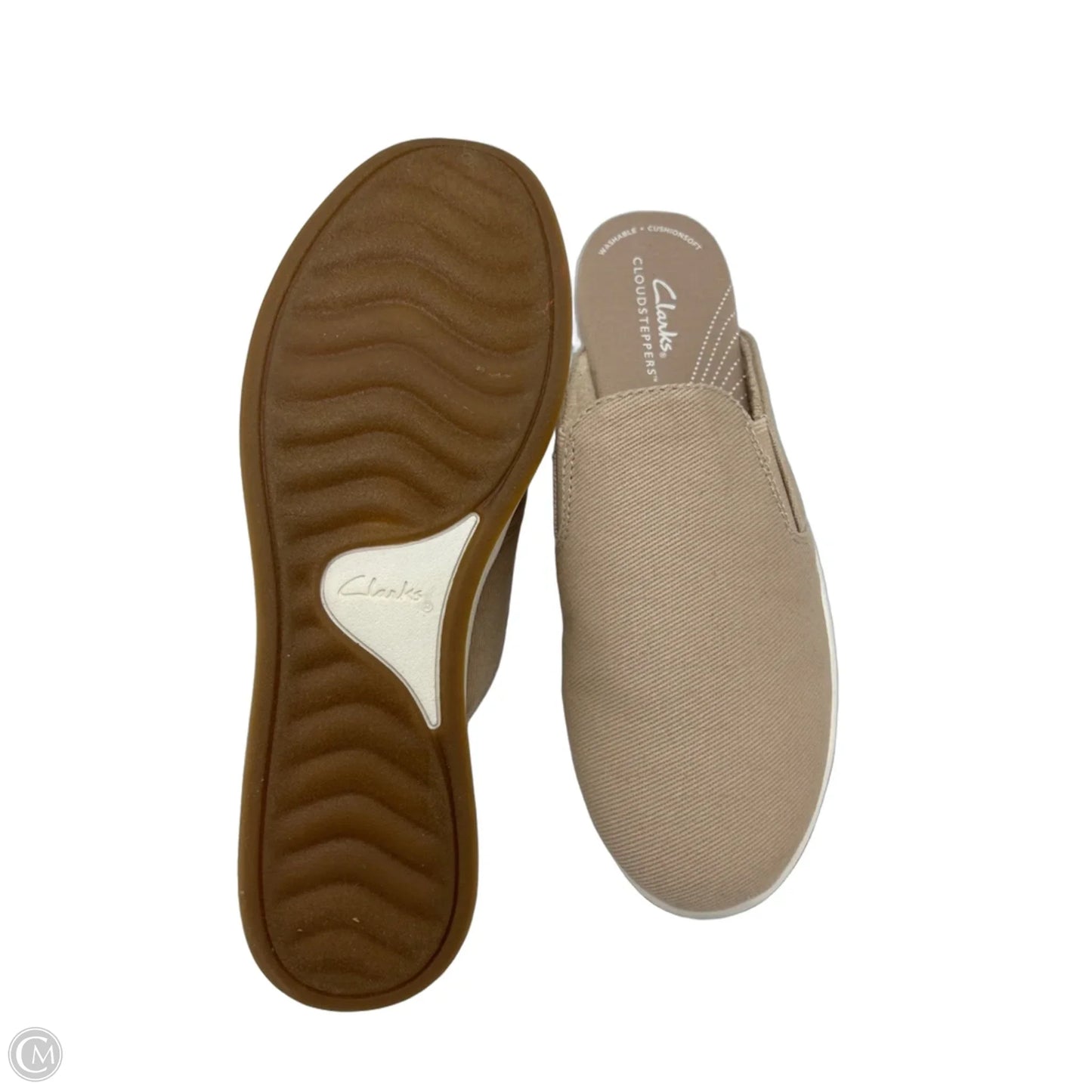 Shoes Flats By Clarks In Tan, Size: 8