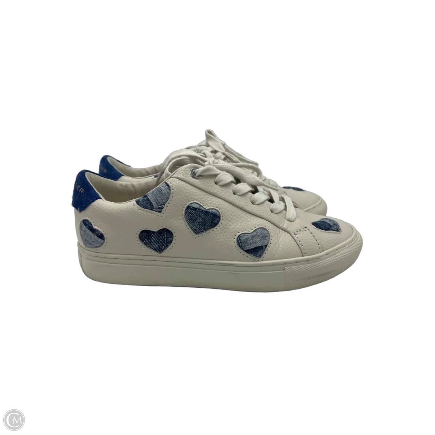 Shoes Designer By Kurt Geiger In Blue & White, Size: 7.5 (38)