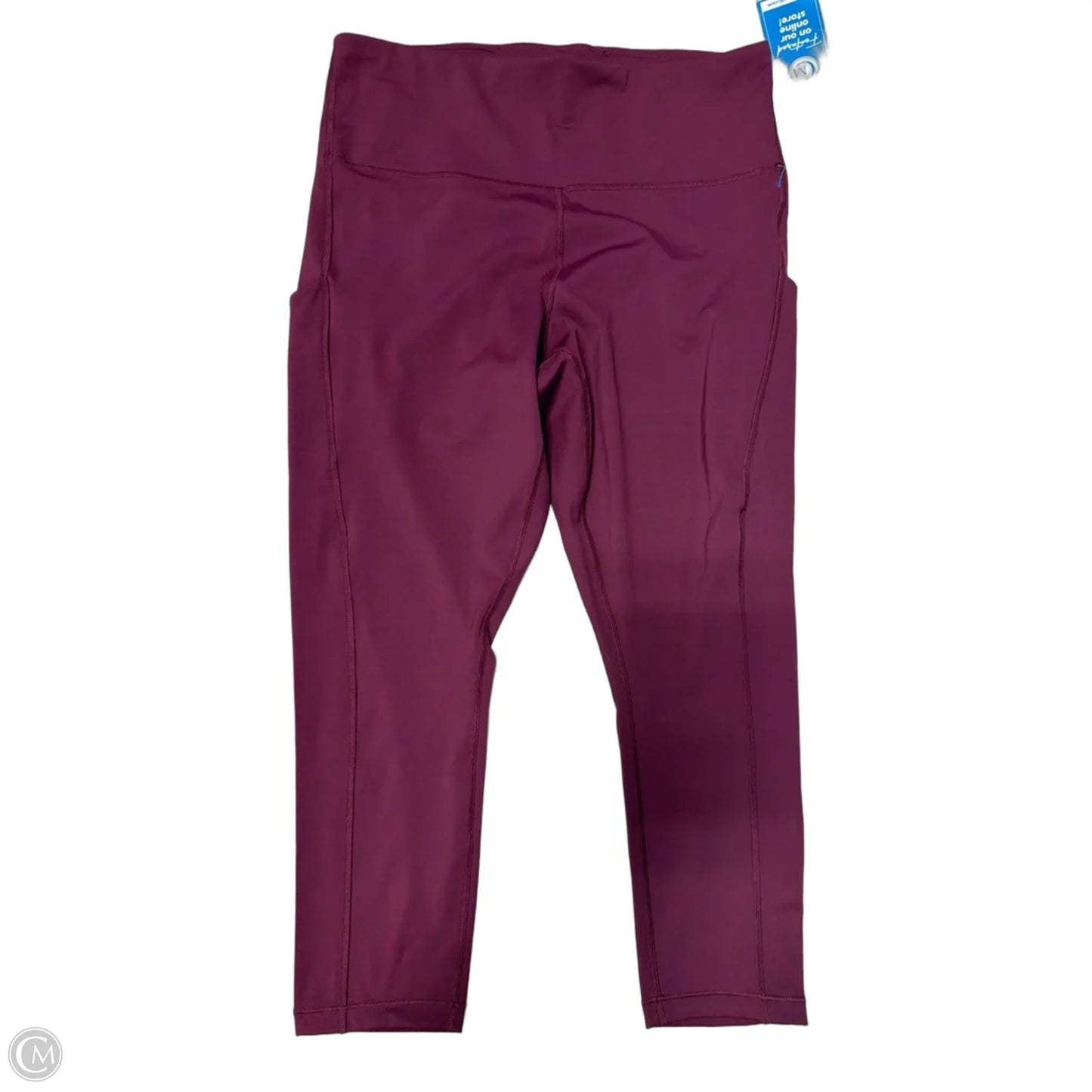 New! Athletic Capris By Athleta In Maroon, Size: 1x
