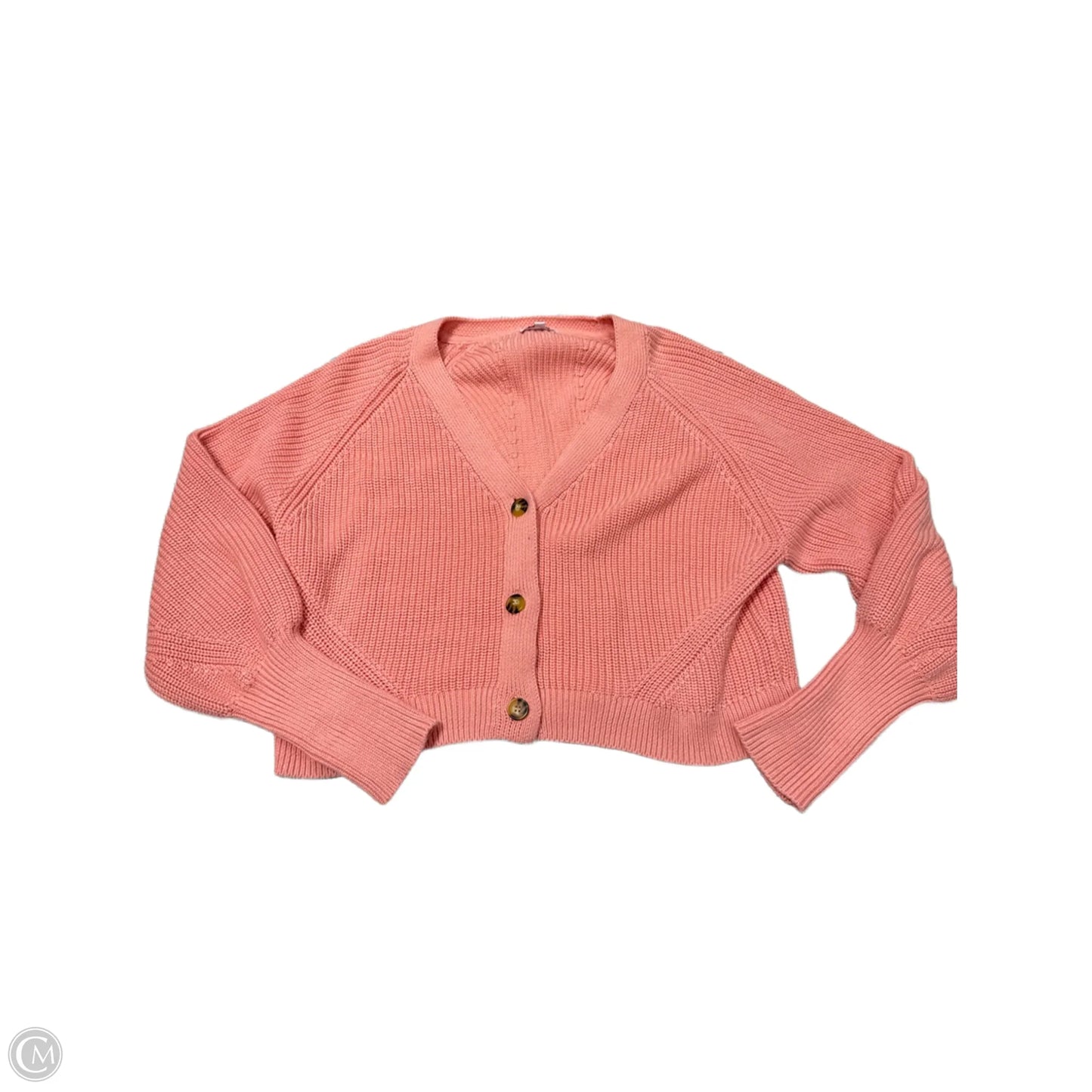 Sweater Cardigan By 525 In Pink, Size: L