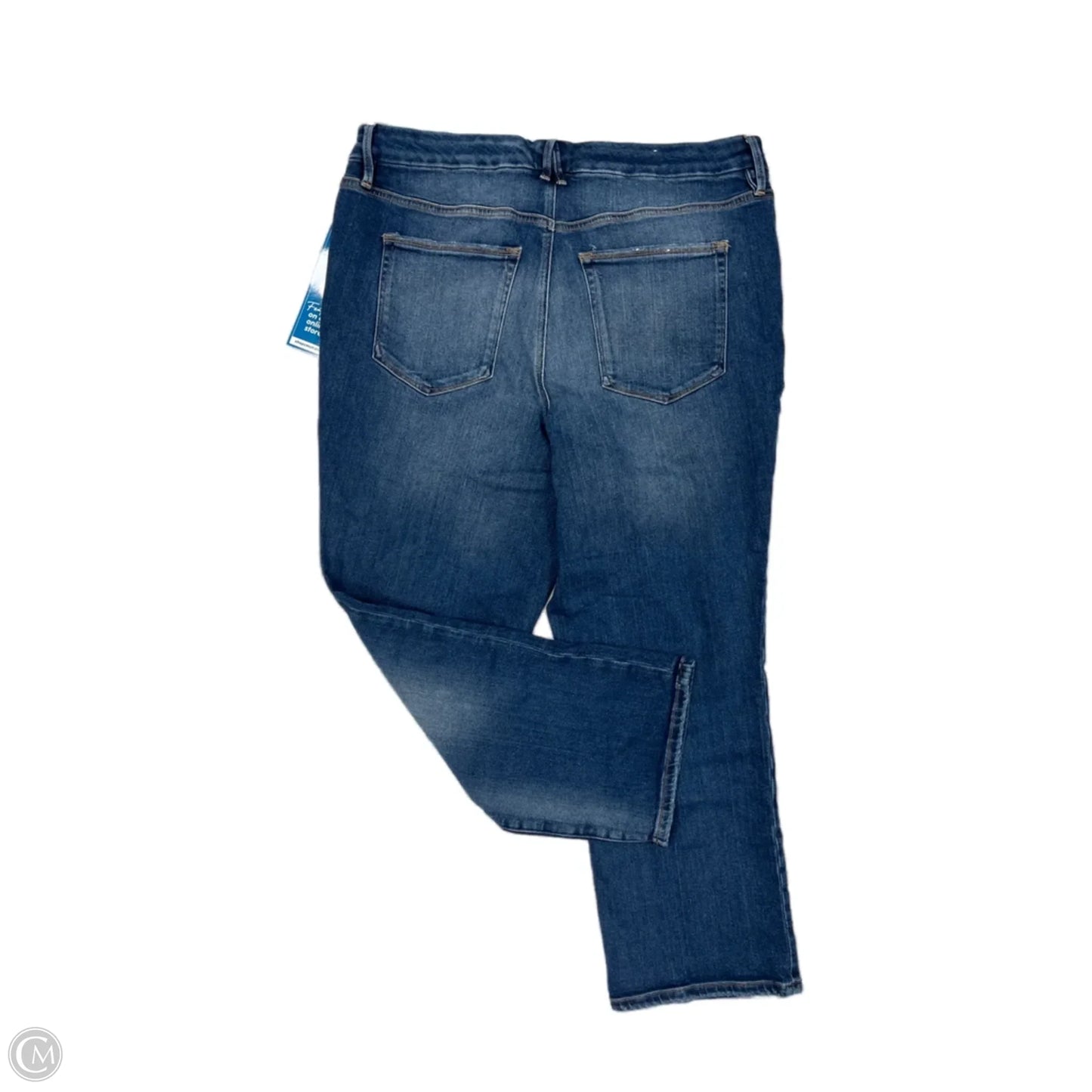 Jeans Wide Leg By Good American In Blue Denim, Size: 18