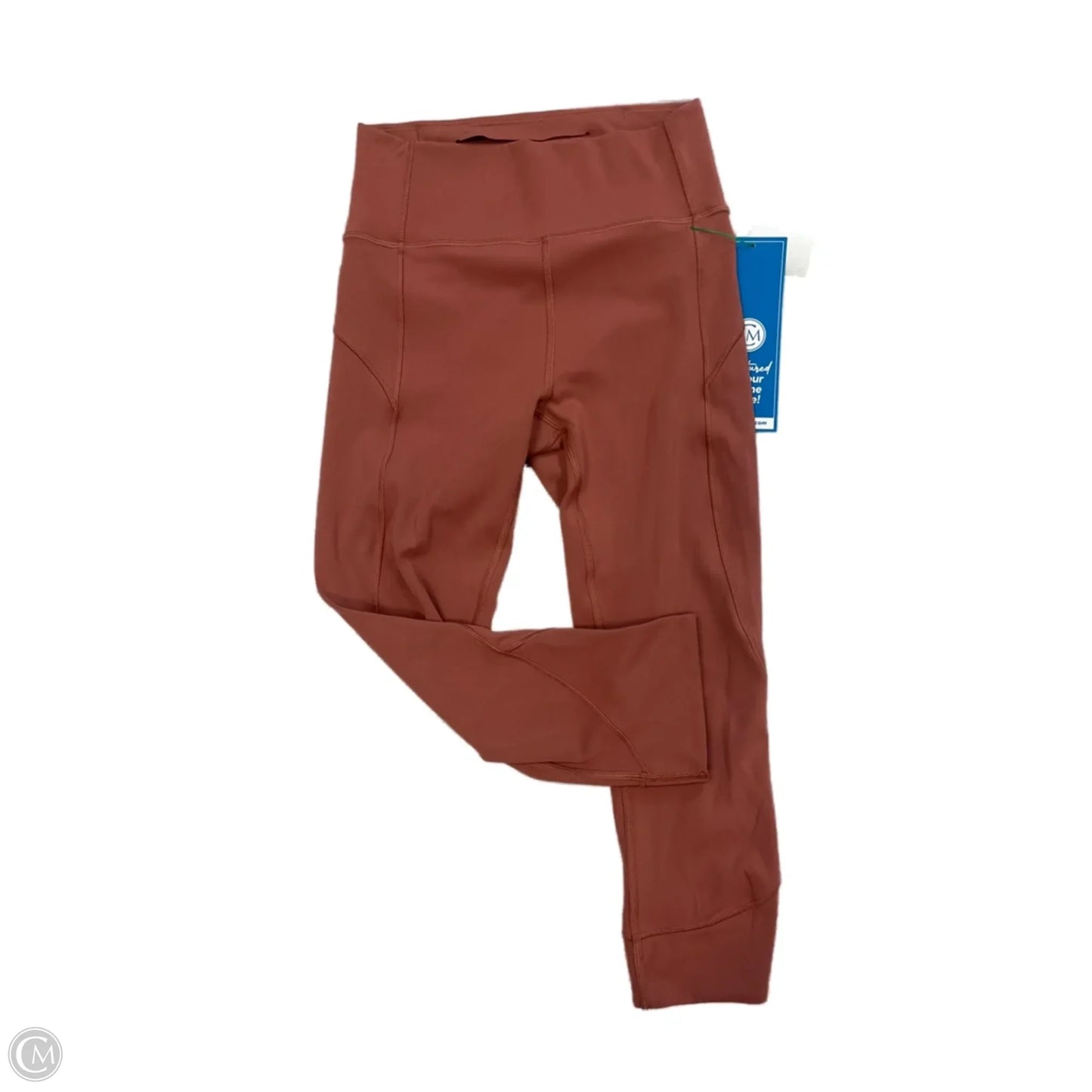 Athletic Capris By Lululemon In Orange, Size: 4