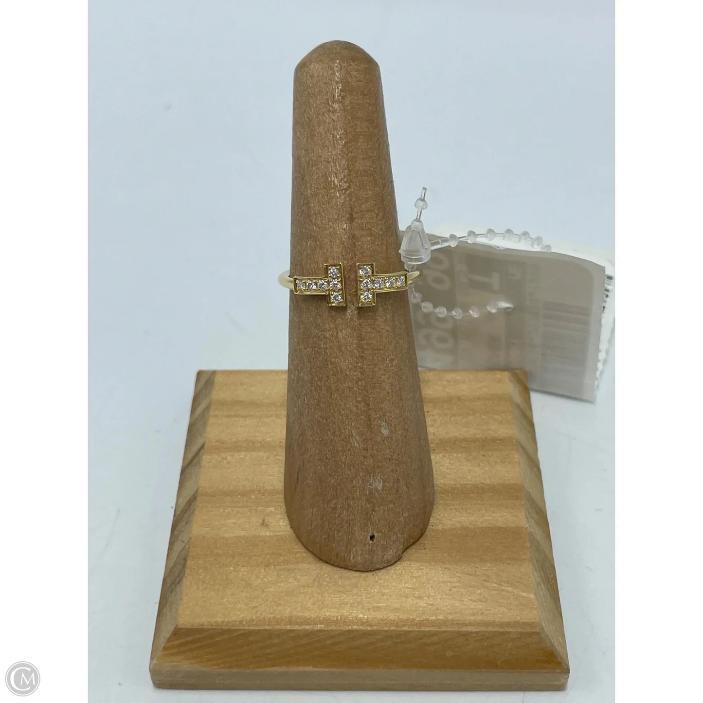 Tiffany & Company 18K Diamond T Luxury Ring, Size: 7