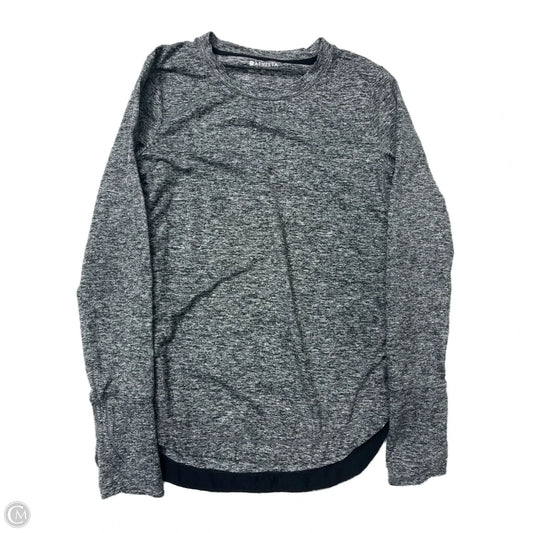 Athletic Top Long Sleeve Collar By Athleta In Grey, Size: Xs