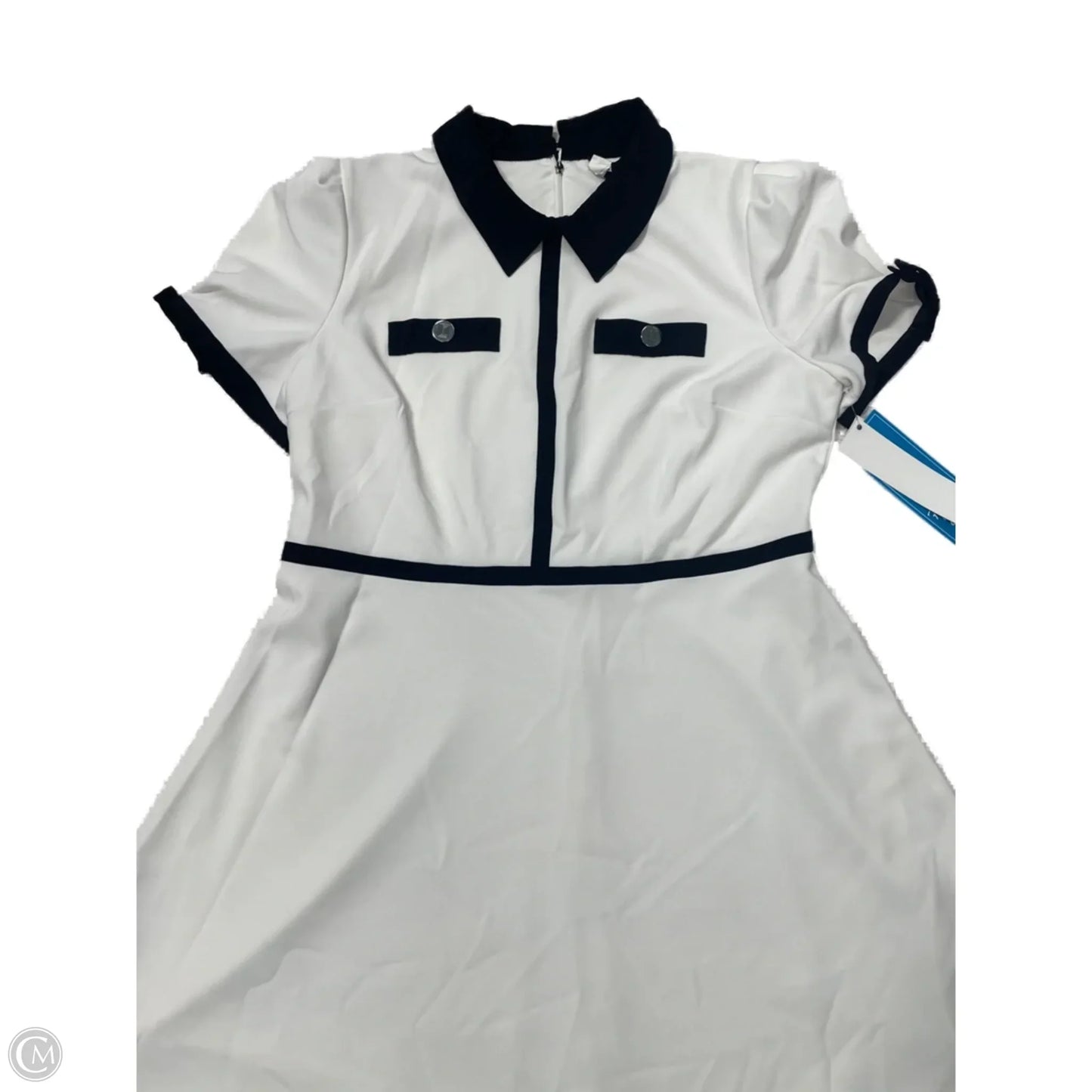 Dress Designer By Karl Lagerfeld In White, Size: Xl