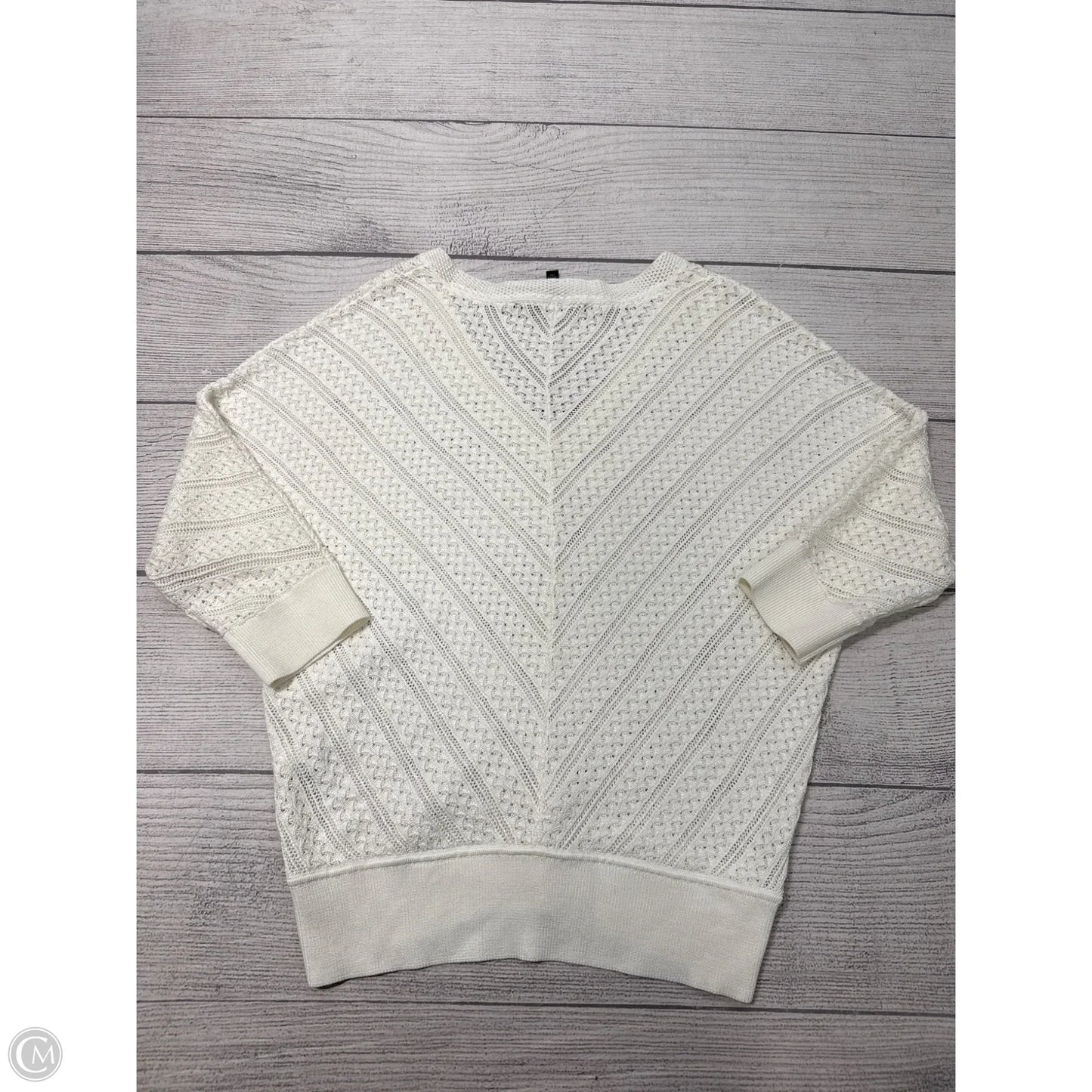 Top 3/4 Sleeve By White House Black Market In White, Size: M