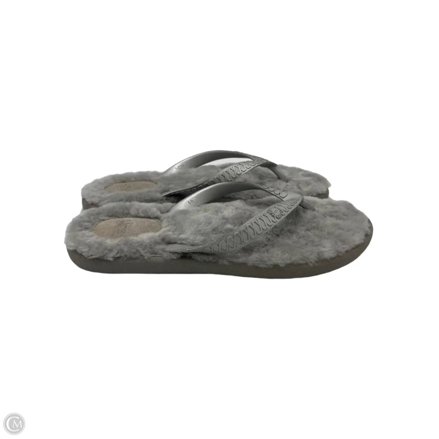 Sandals Designer By UGG In Grey, Size: 8