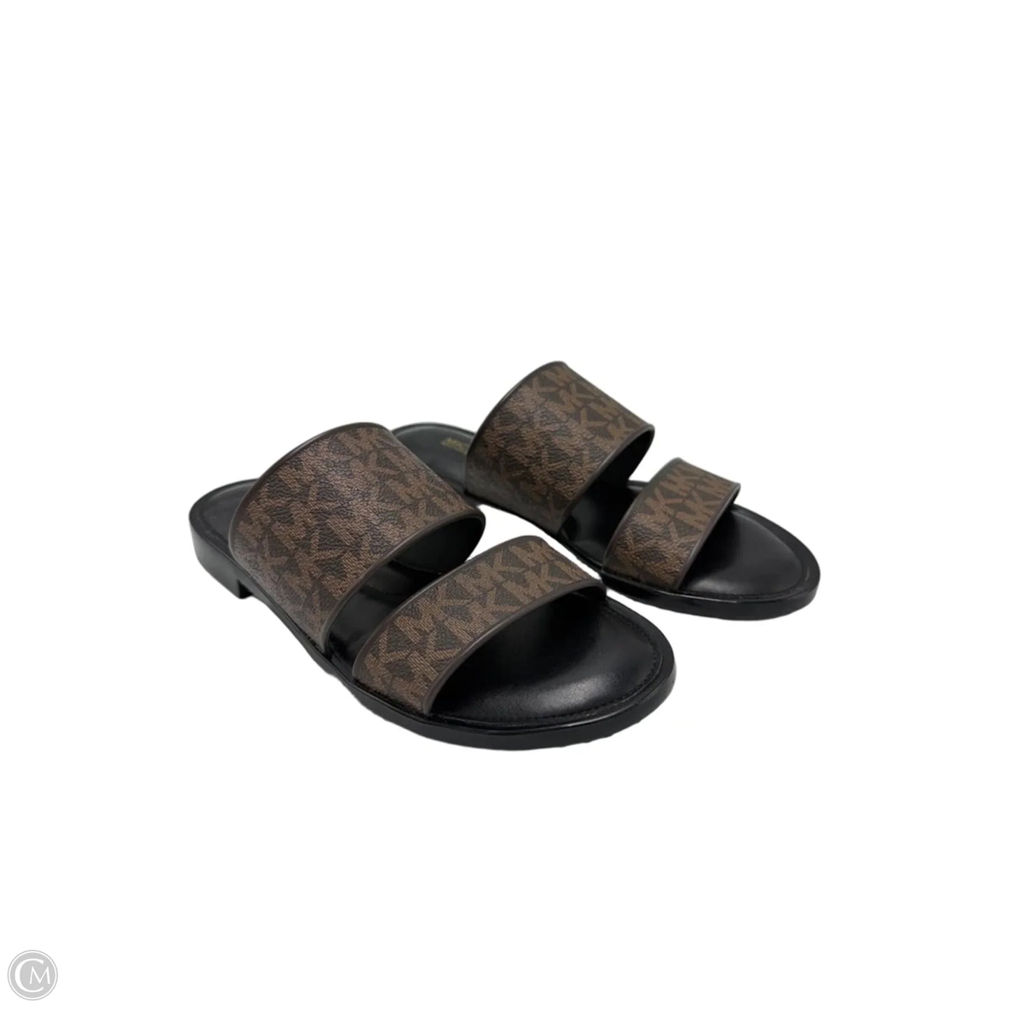 Sandals Designer By Michael Kors In Black & Brown, Size: 5