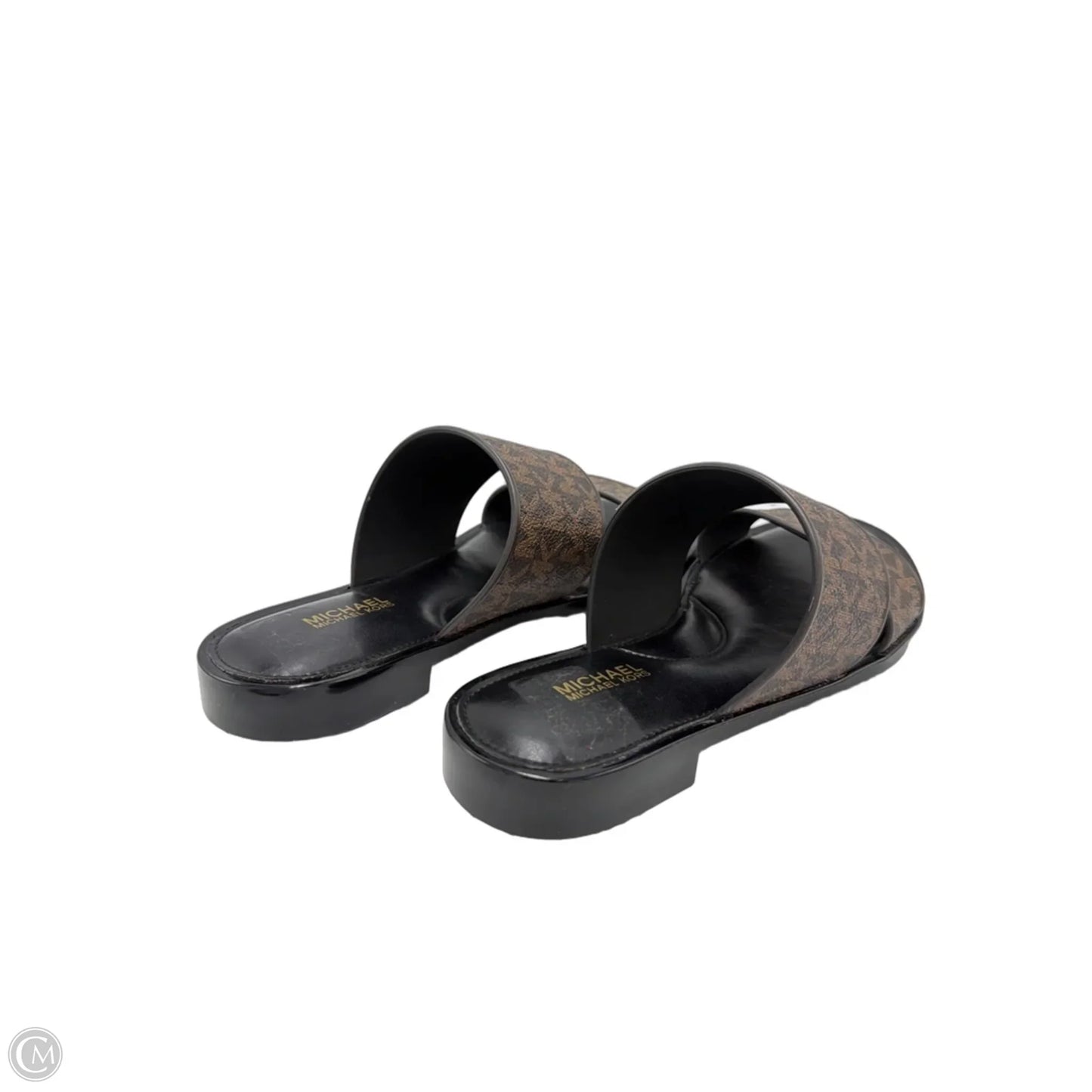 Sandals Designer By Michael Kors In Black & Brown, Size: 5